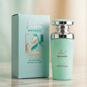 Maya inspired mini Natural Intense Eau de Parfum in Teal and Silver
